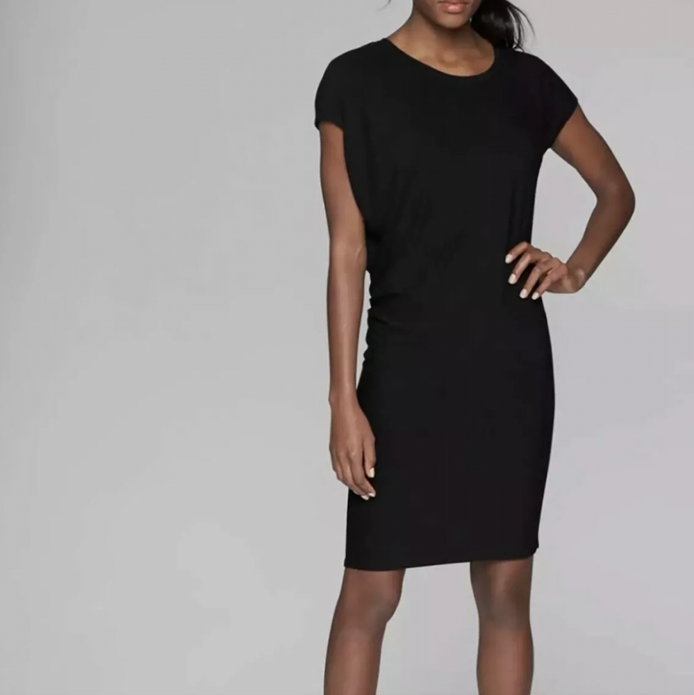 Athleta Asymmetrical Draped Modal Jersey Knit